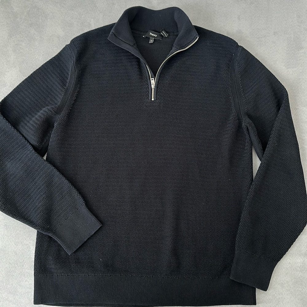 Theory knit quarter zip